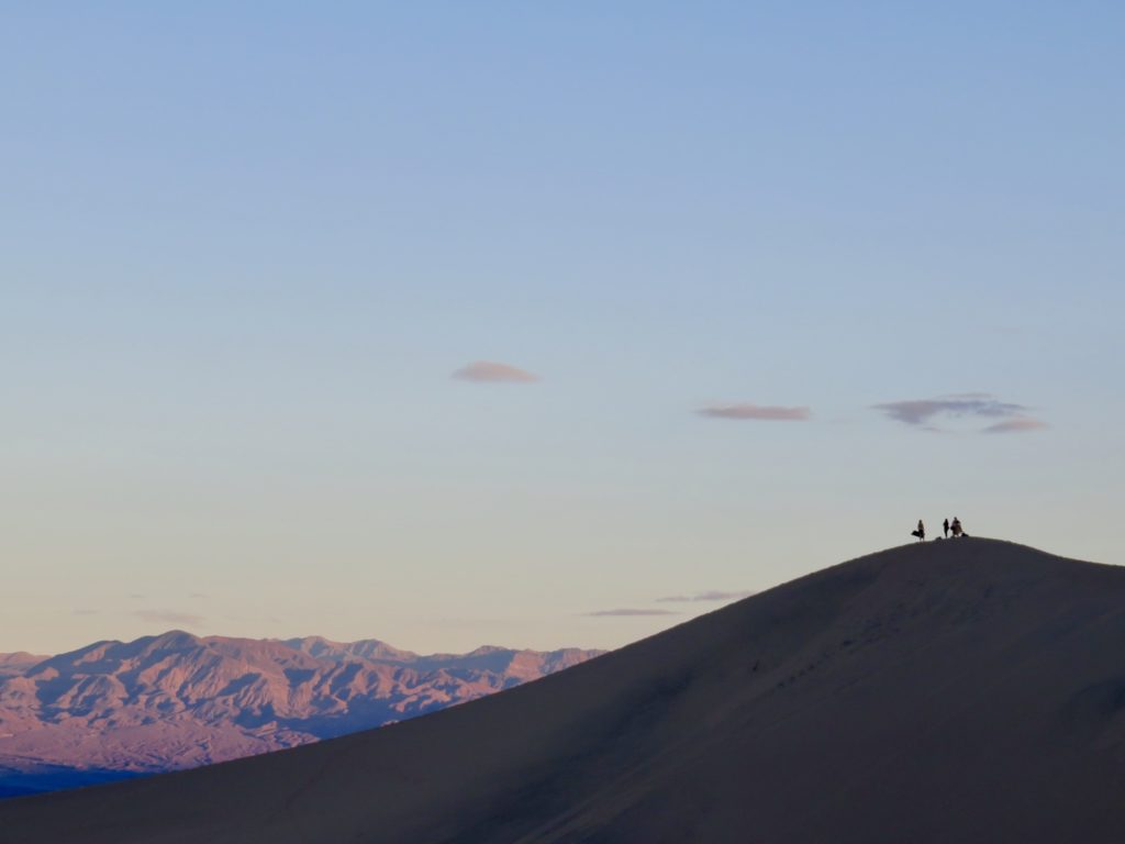 Watching sunset from the dunes