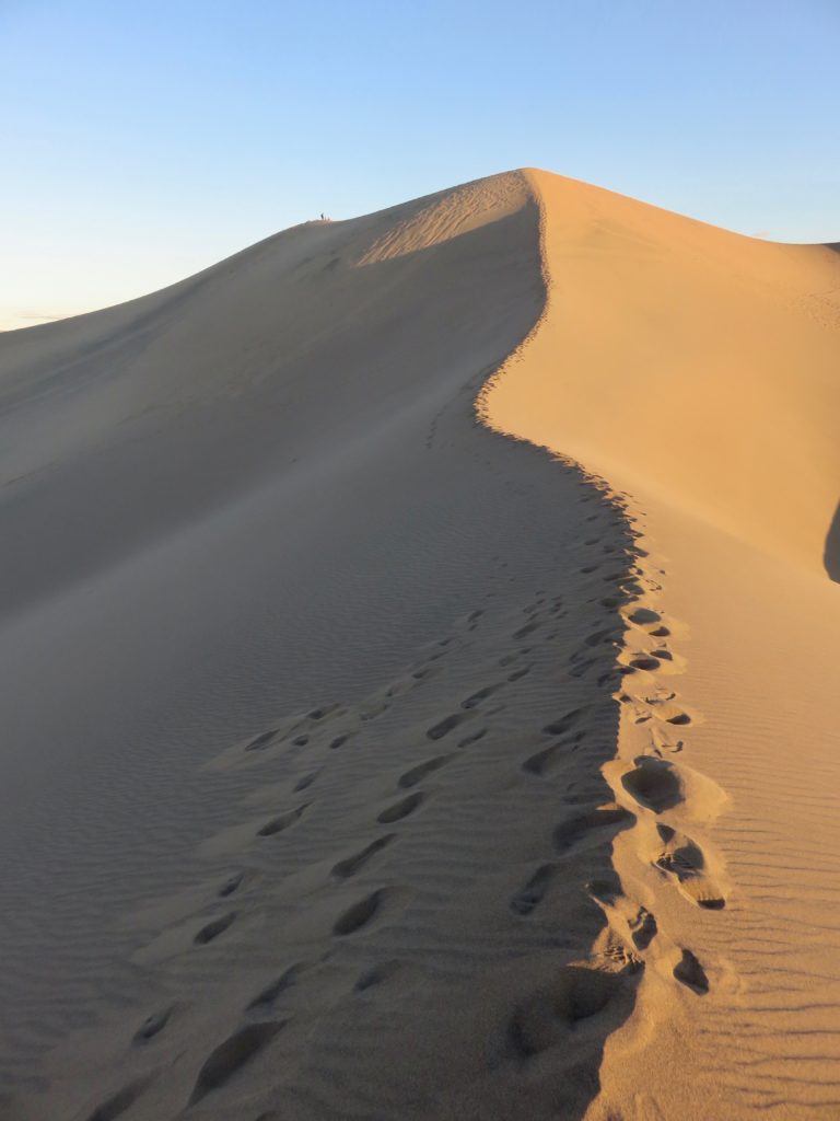 Hiking Mesquite Dunes